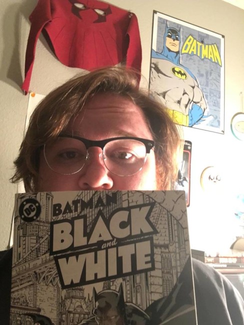 Tom B. with Batman Black and White
